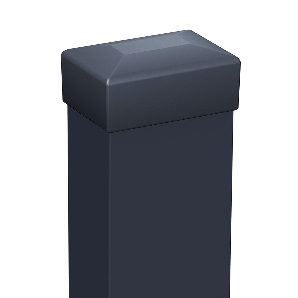 stalp gard antracit 60x40 cu capac