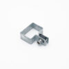 Colier prindere panou ∅5 mm, 60x40 mm, Zincat, Capat