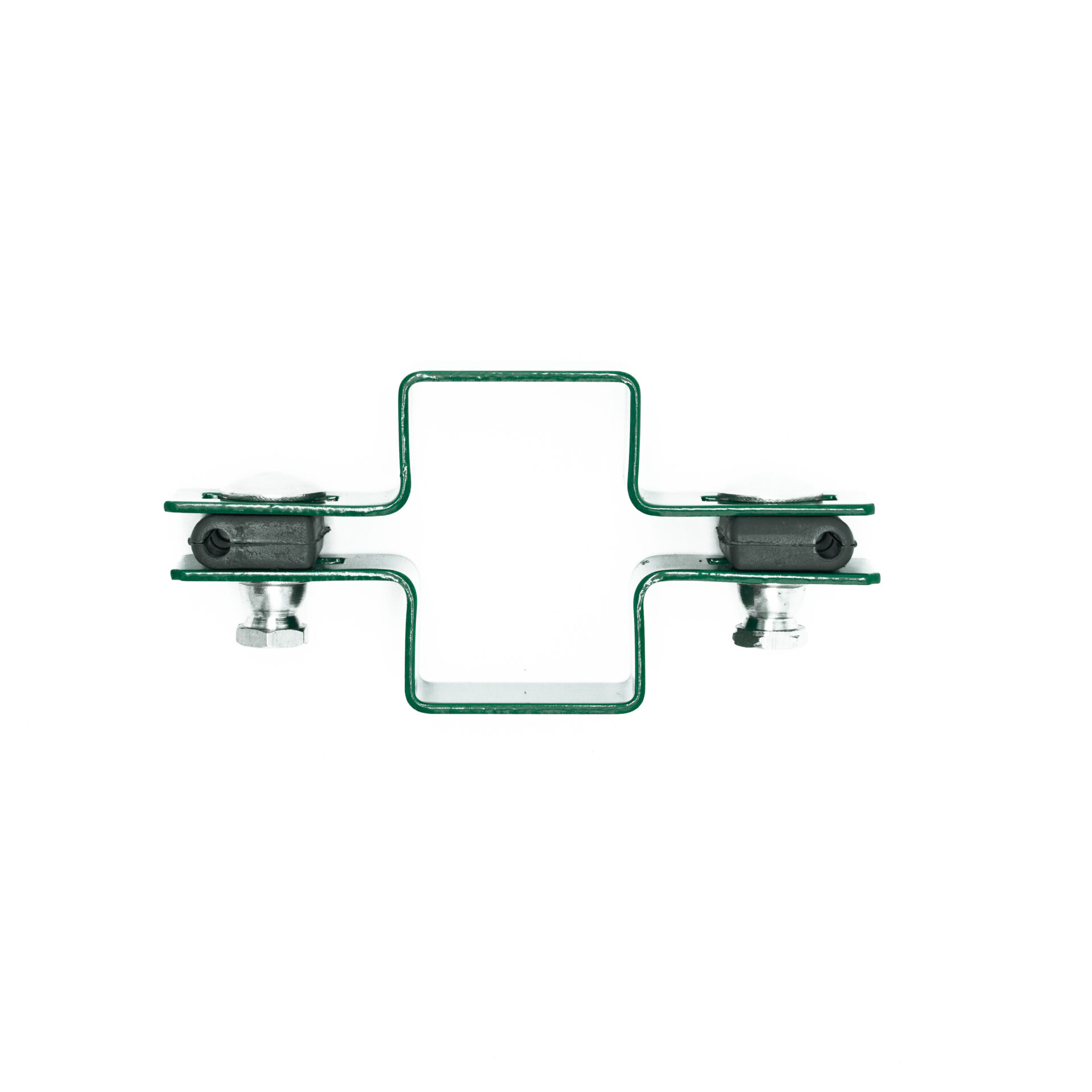 Colier intermediar prindere panouri de gard 60x40 verde
