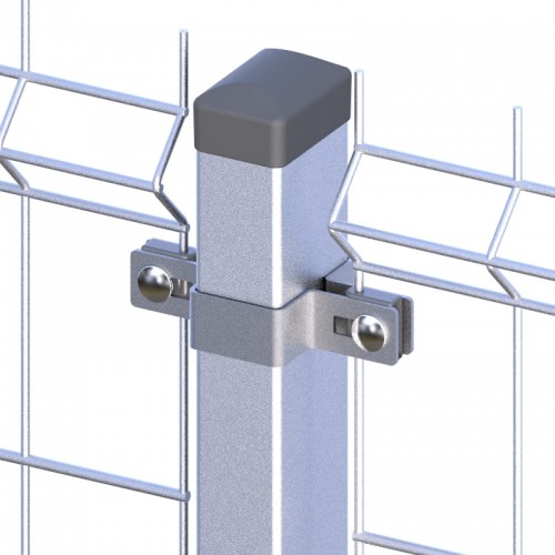 montaj colier fixare panouri 3D sau 2D RAL 6005, intermediar