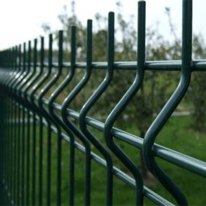Panou gard verde ral 6005 bordurat