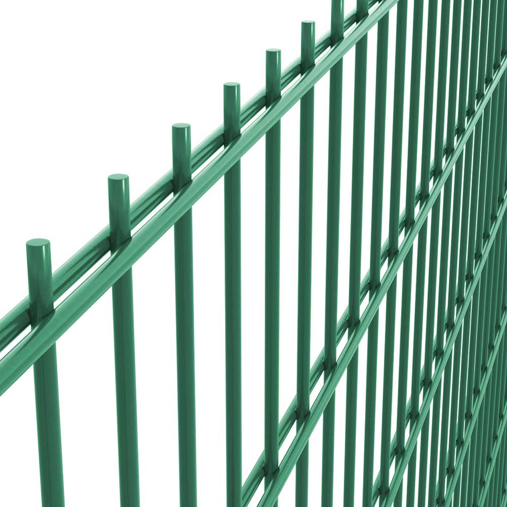 Panou gard antracit dublu fir 2D vopsit electrostatic verde