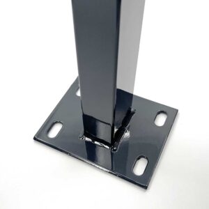 stalp gard 60x40 mm vopsit electrostatic antracit RAL 7016 cu talpa