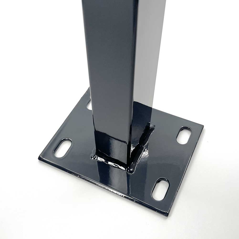 stalp gard 60x40 mm vopsit electrostatic antracit RAL 7016 cu talpa