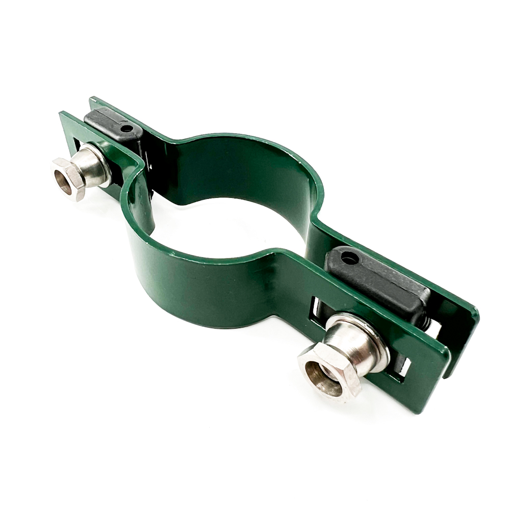 colier verde ral 6005 pentru fixarea panourilor de gard