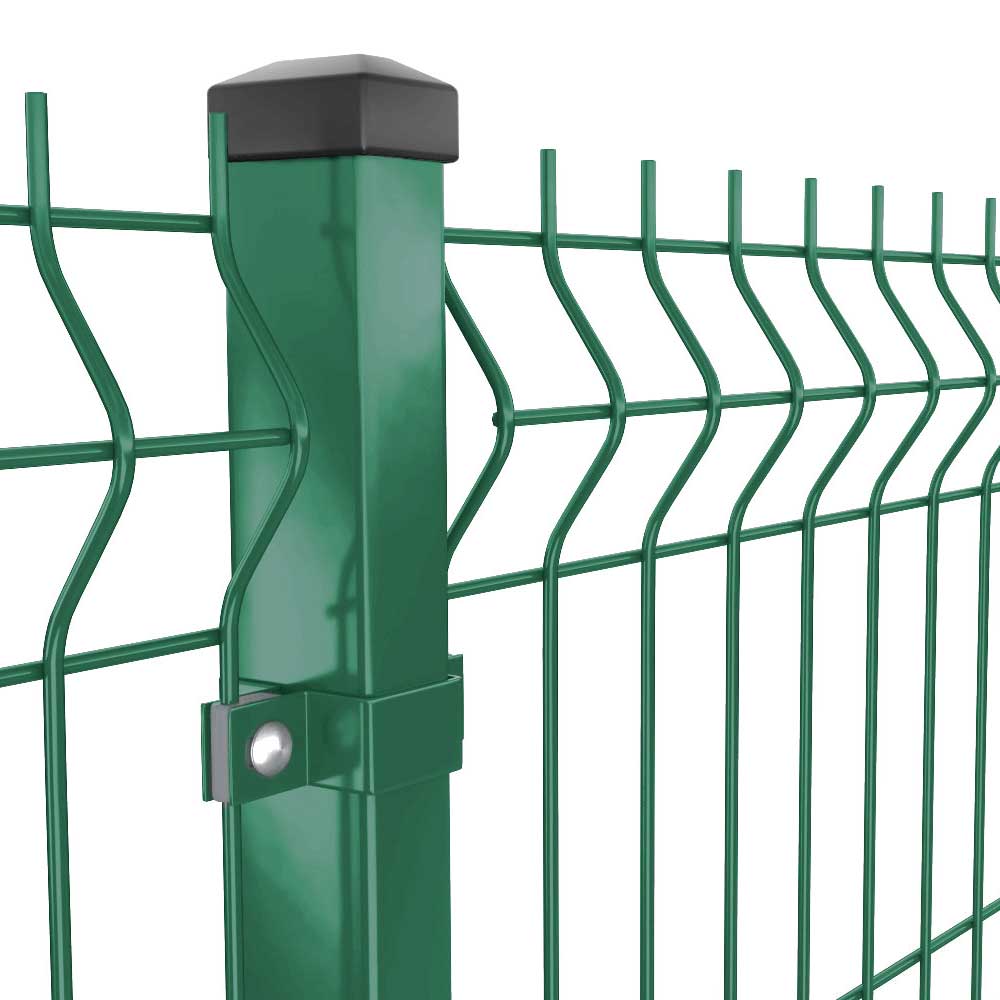 panou gard bordurat vopsit verde RAL 6005 42 fire