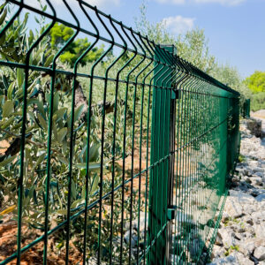 Panou gard bordurat verde 46 fire verticale