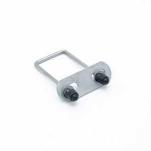 Colier inox tip U pentru prinderea panourilor de gard