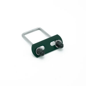 Colier inox tip U pentru prinderea panourilor de gard